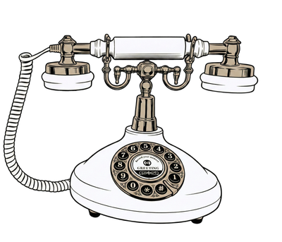 Vintage rotary phone